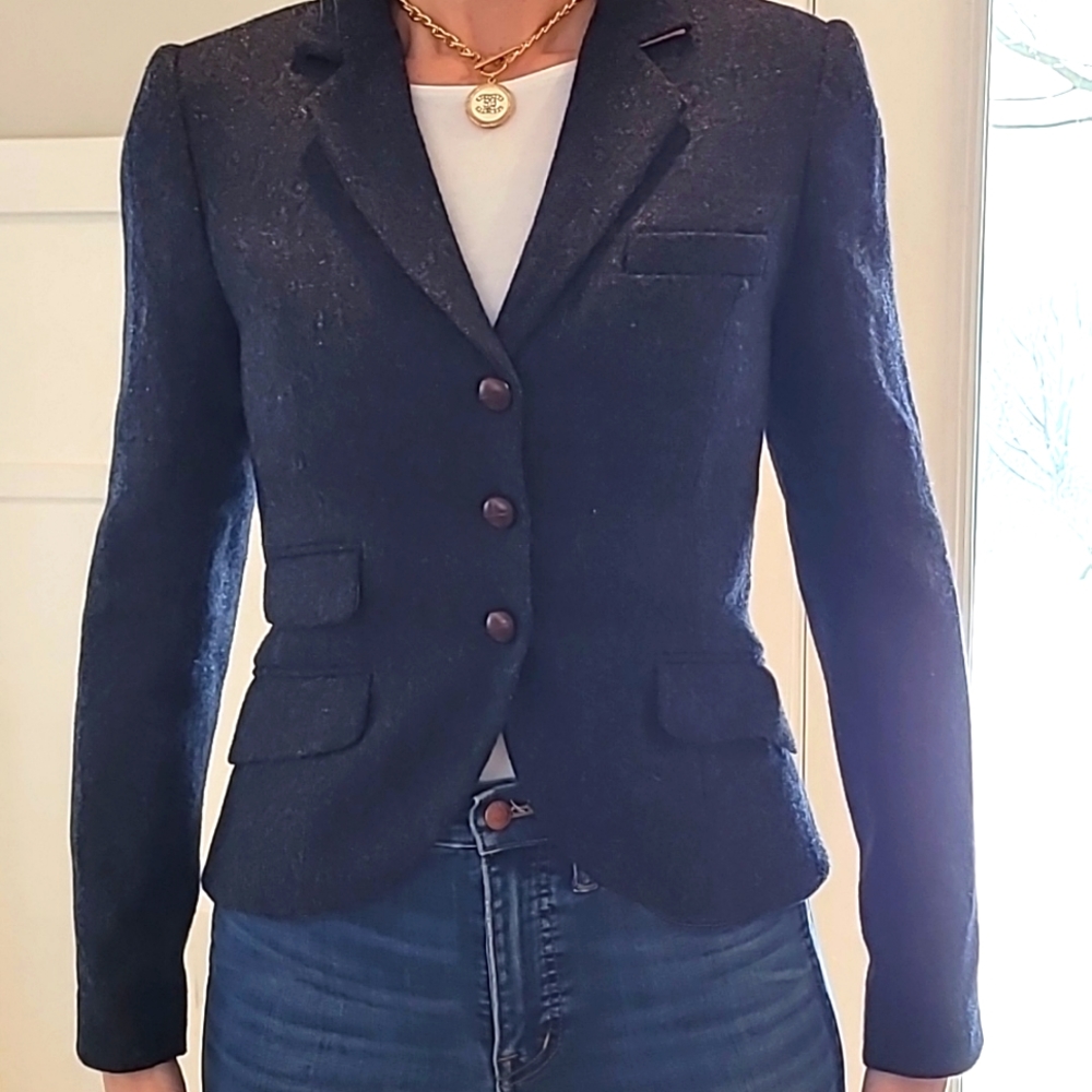 High End Jack Wills English Wool Tailored Blazer